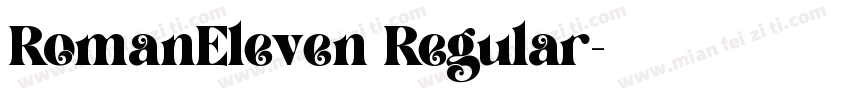 RomanEleven Regular字体转换